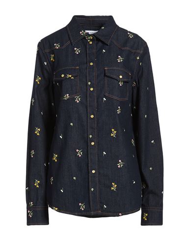 Jacob Cohёn Woman Denim Shirt Blue Size 4 Cotton, Viscose, Polyester, Elastane