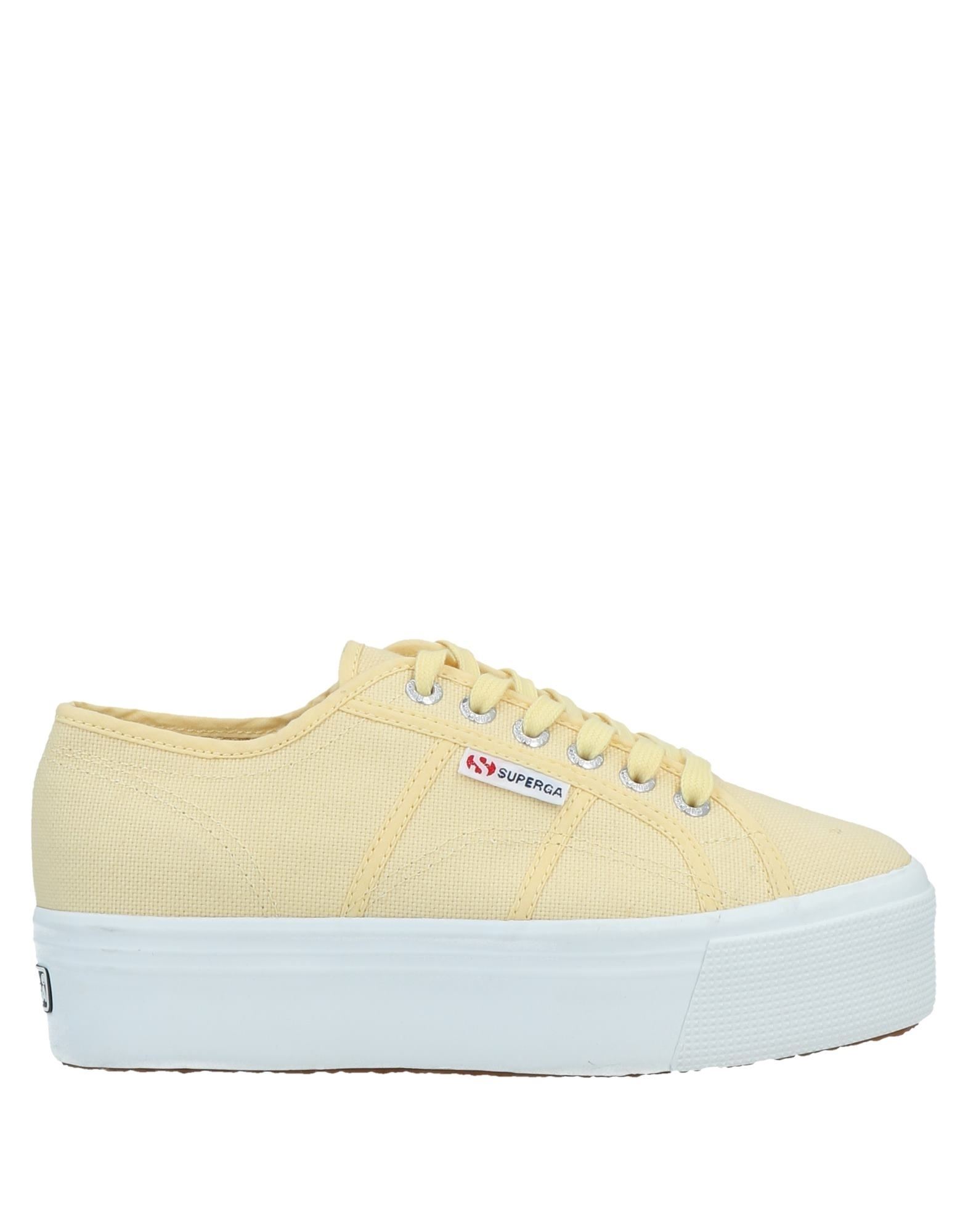 yellow superga sneakers