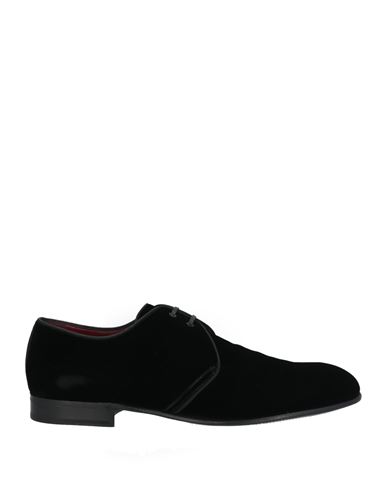Man Lace-up shoes Black Size 8 Viscose
