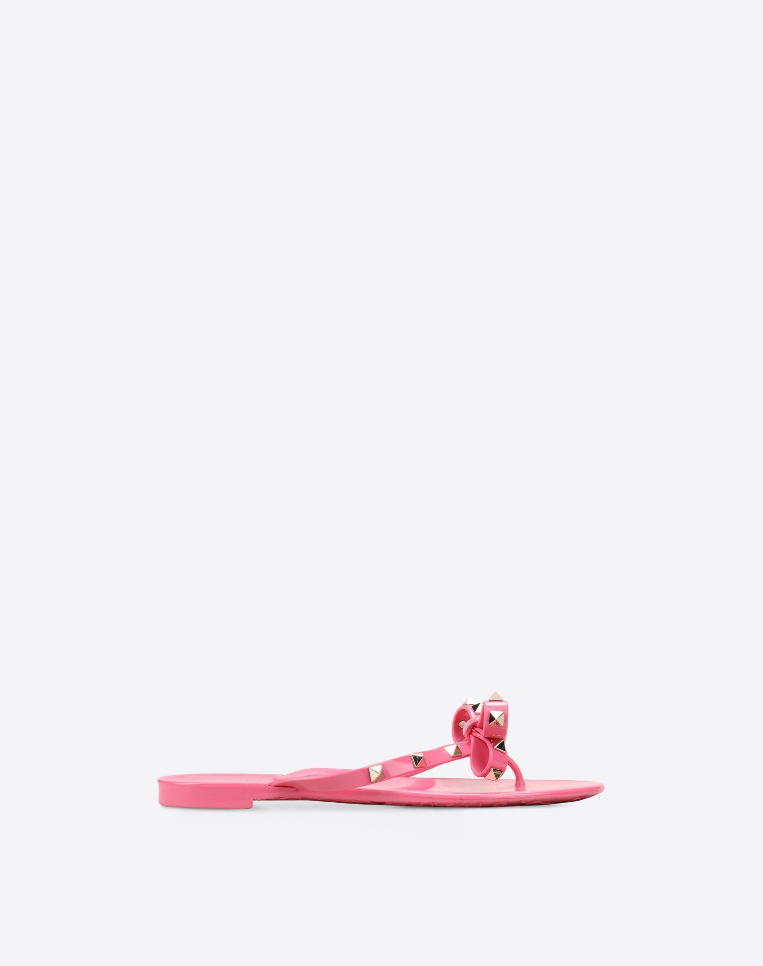 valentino rockstud pvc thong sandal