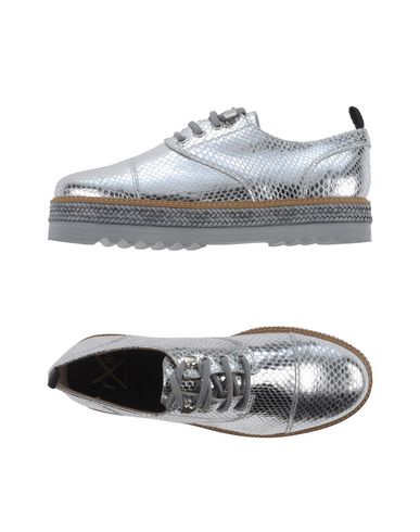 FAREWELL  FOOTWEAR Farewell Footwear Woman Lace-up shoes Silver Size 8 Leather