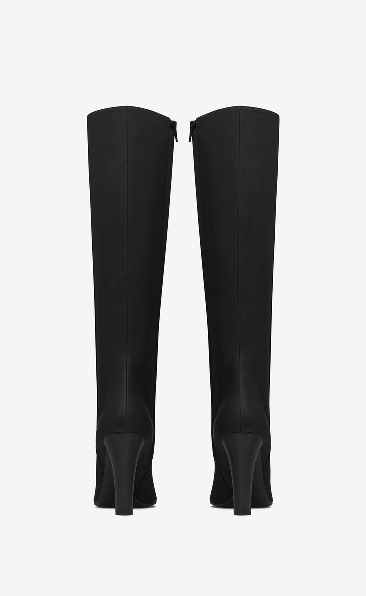 ‎Saint Laurent ‎LILY 95 Tall Boot In Black Leather ‎ | YSL.com
