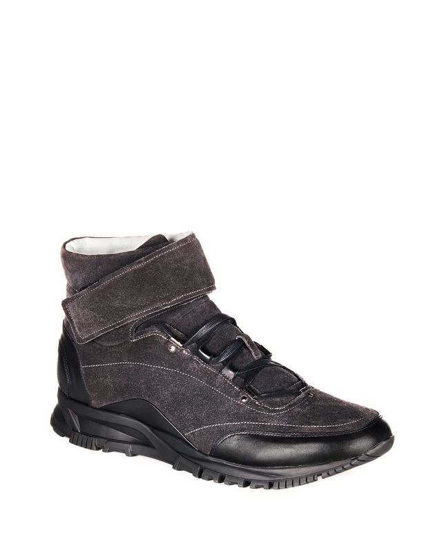 Lanvin SUEDE CALFSKIN HIGH TOP CROSS TRAINER, Sneakers Men | Lanvin ...