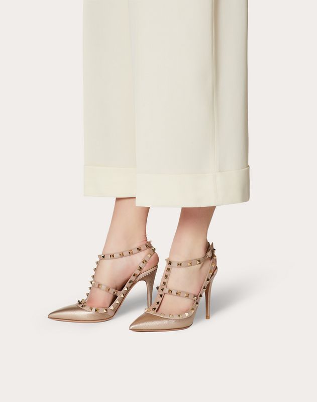 valentino rockstud metallic