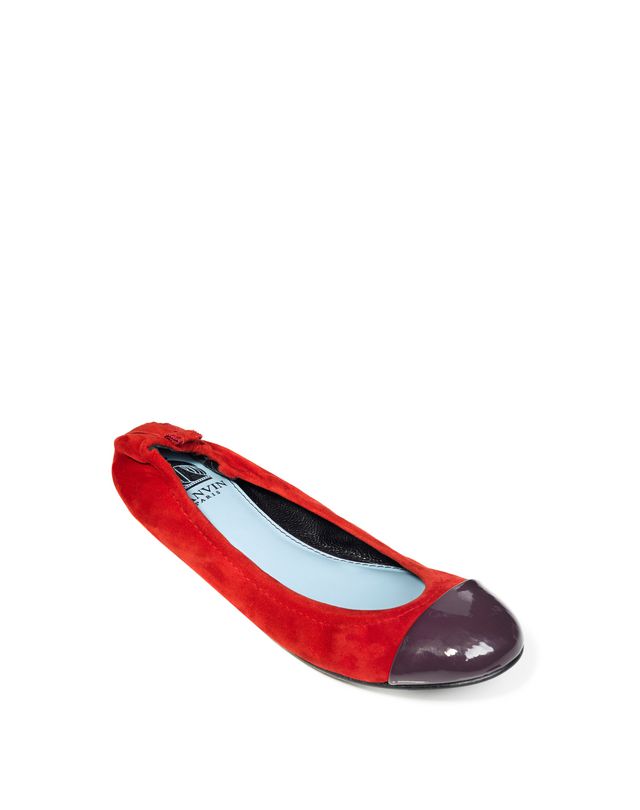 red ballet pumps size 5