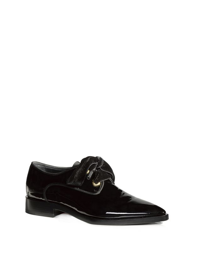 Lanvin PATENT DERBY WITH POINTED TOE, Loafers Women | Lanvin Online Store