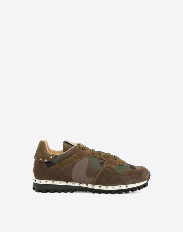 valentino studsole camo sneakers