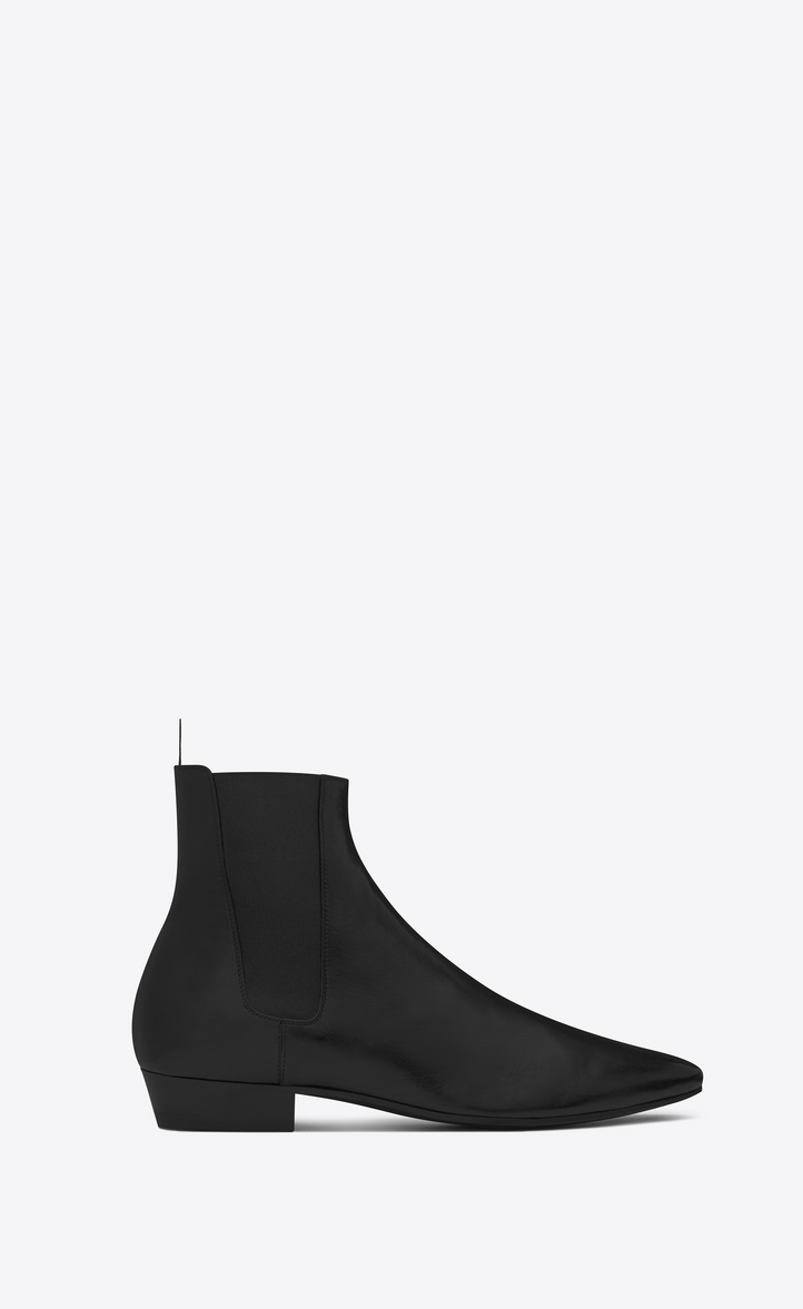 Saint Laurent DEVON 30 Chelsea Boot In Black Leather | YSL.com