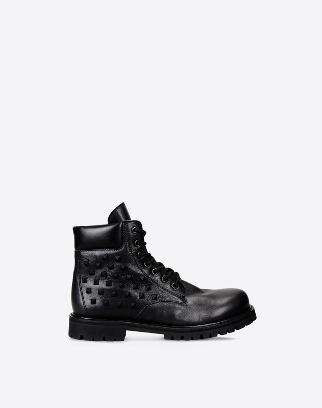 valentino rockstud combat boots