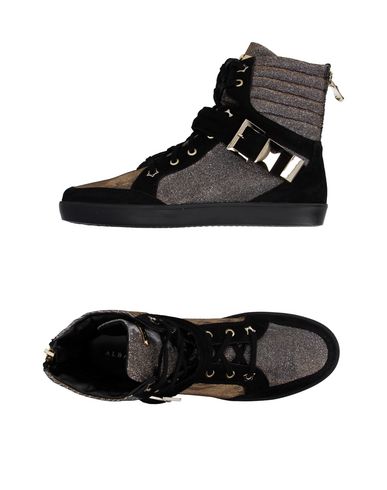 Albano Woman Sneakers Black Size 6 Soft Leather, Textile Fibers
