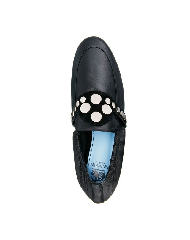 BLACK TWO MATERIAL SLIPPER, Slippers Women | Online Store