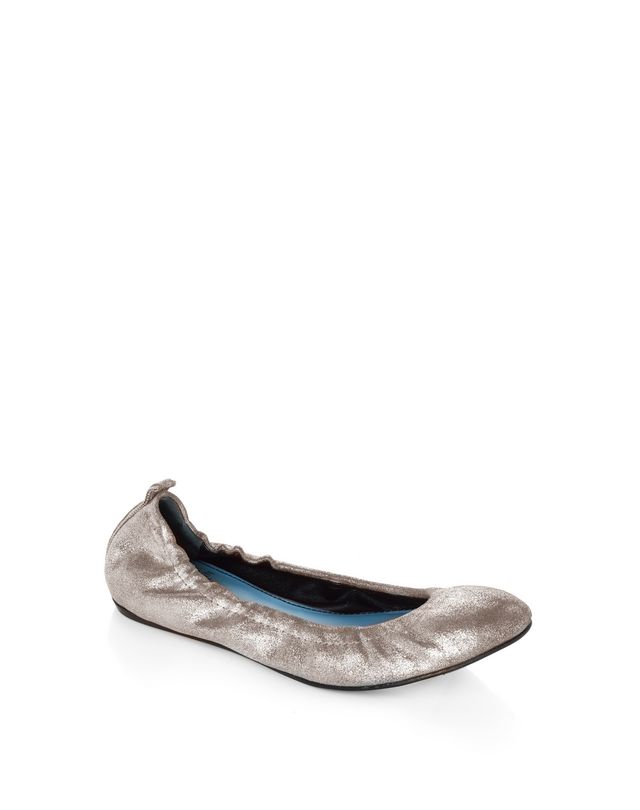 womens silver ballet pumps