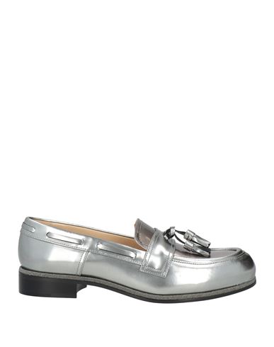 Woman Loafers Silver Size 7 Leather