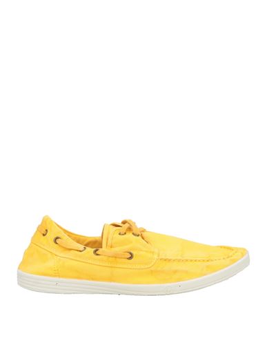 Natural World Man Loafers Yellow Size 9 Organic Cotton
