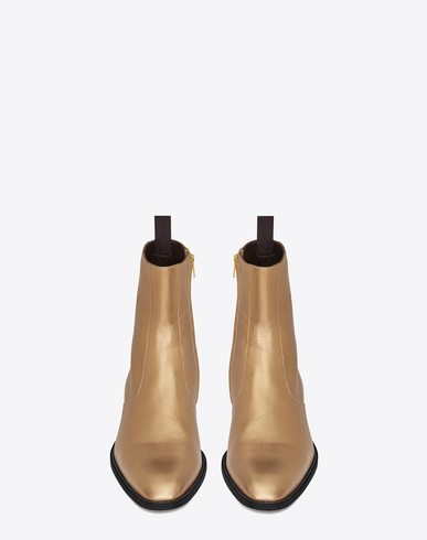 saint laurent wyatt zip boots