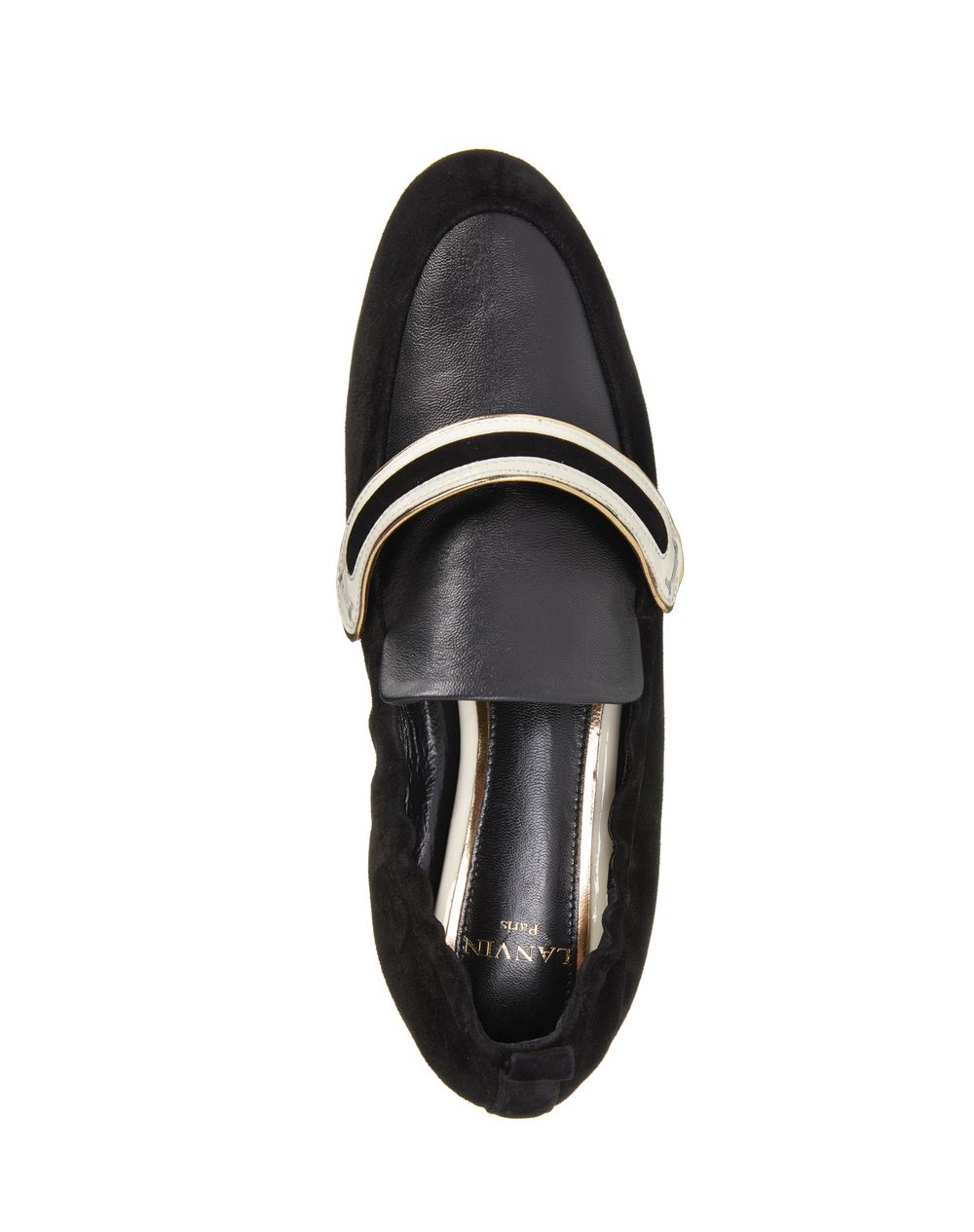 supple dual material loafer