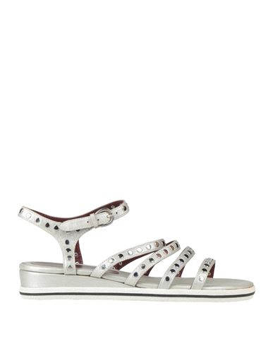 Marc By Marc Jacobs Woman Sandals Silver Size 7.5 Soft Leather