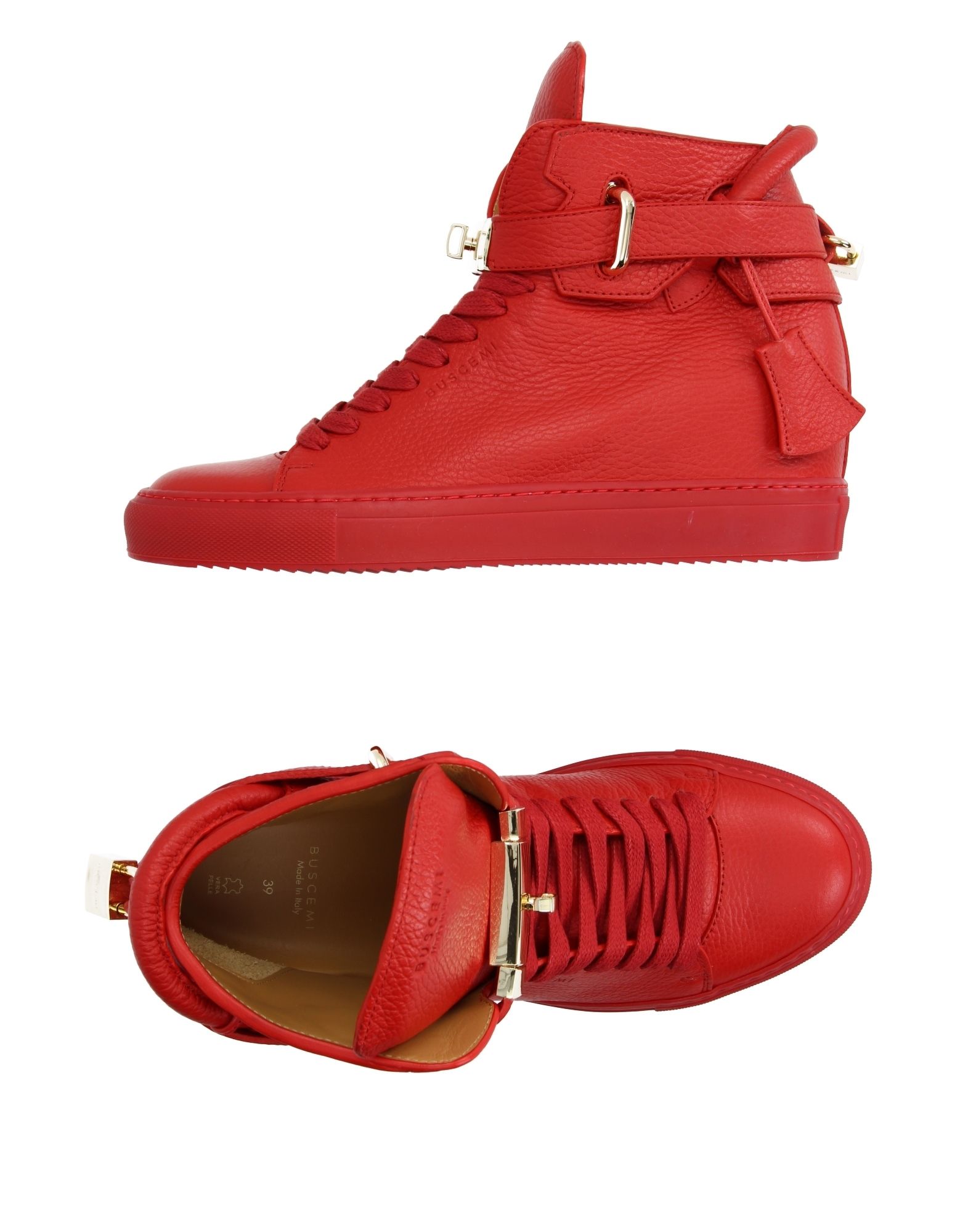 Buscemi Alta Leather Wedge High Top 