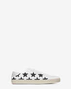 SAINT LAURENT Sneakers D klassischer signature court sl/06 california sneaker aus optisch weißem, schwarzem und silberfarbenem leder f