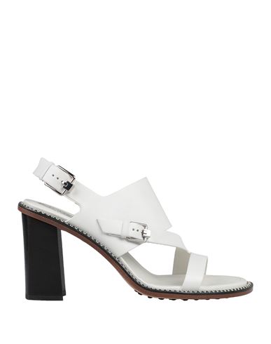 Woman Sandals White Size 5 Calfskin