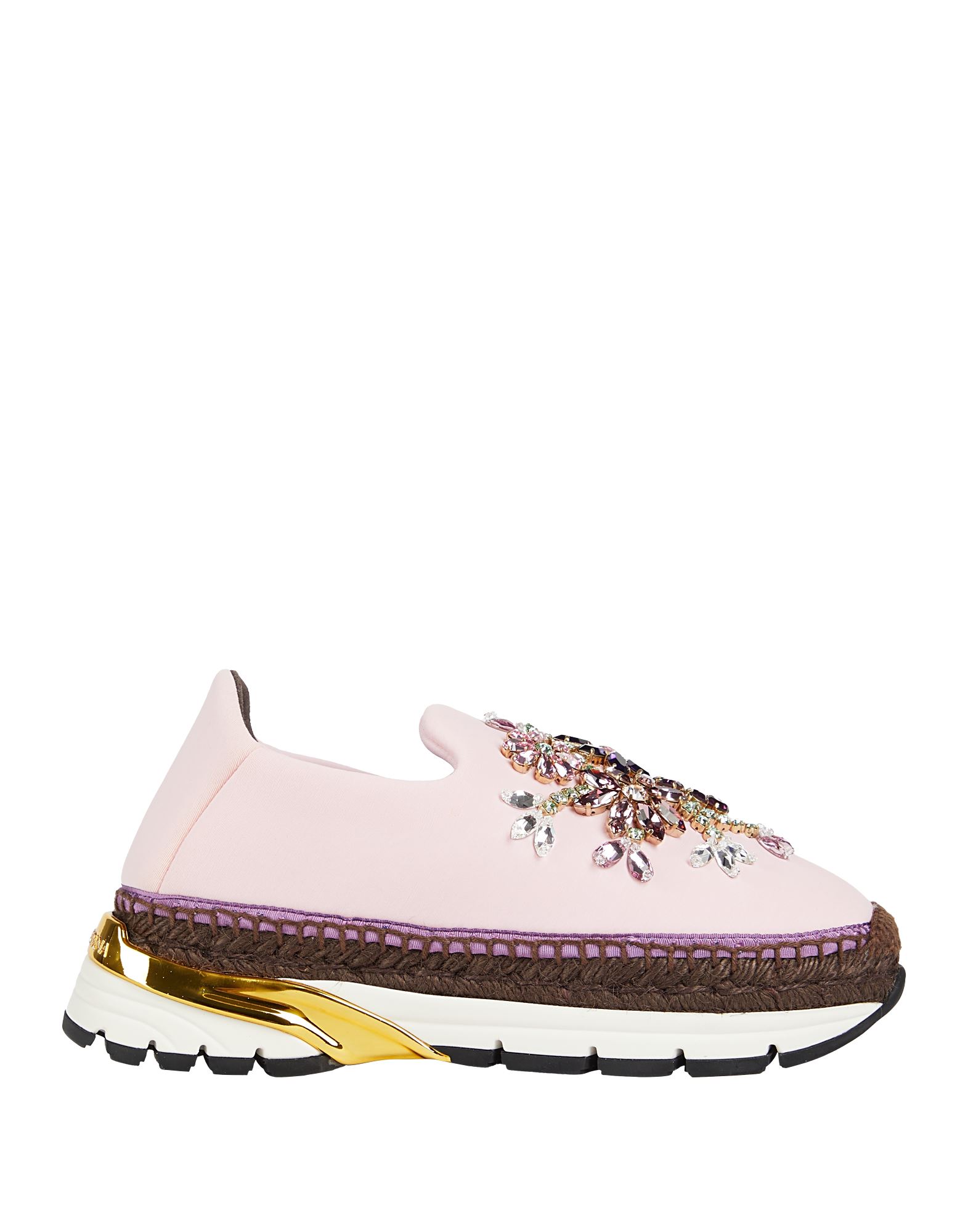 Shop Dolce & Gabbana Woman Sneakers Pink Size 5.5 Viscose, Cotton, Polyamide, Elastane