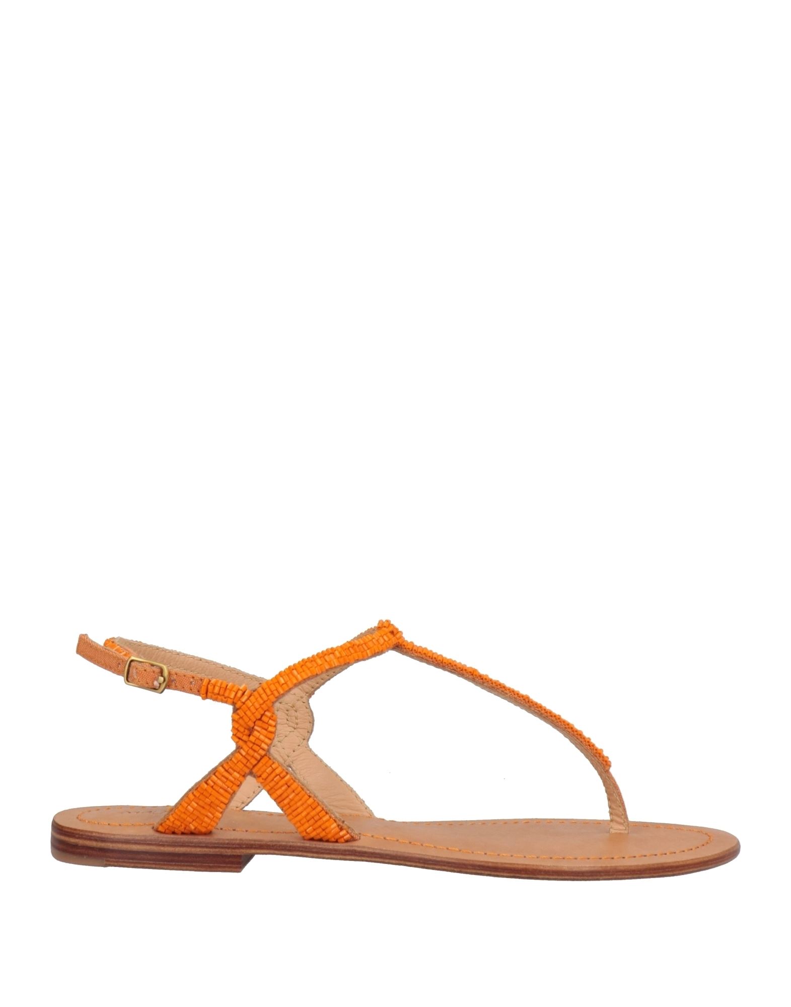 Maliparmi Toe Strap Sandals In Orange