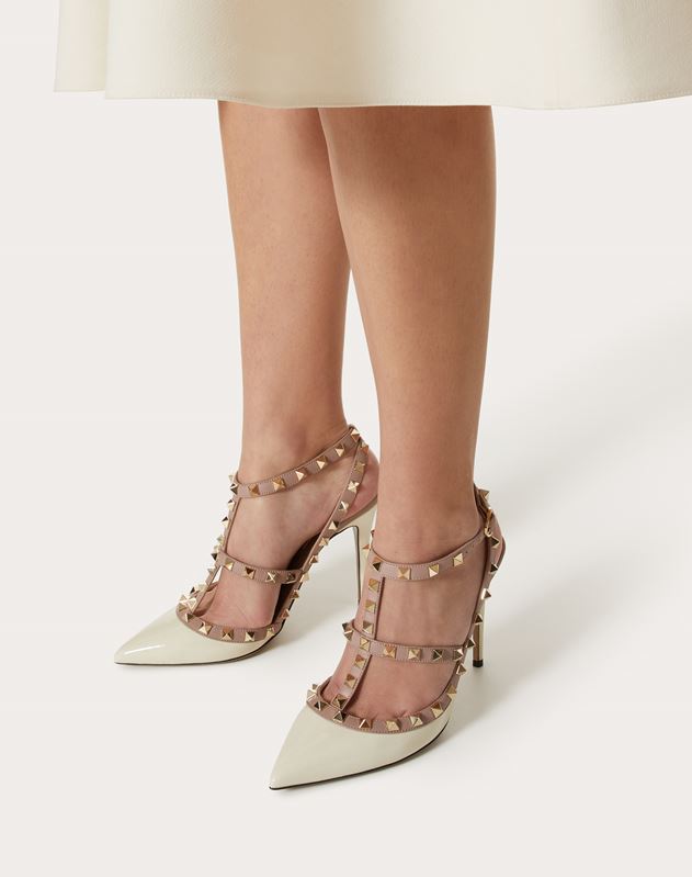 valentino patent rockstud heels