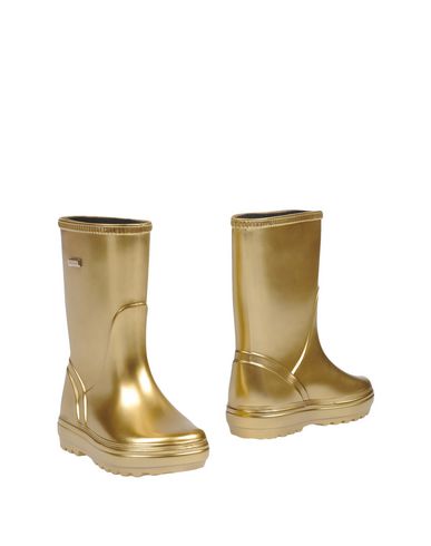 Dolce & Gabbana Babies'  Toddler Girl Ankle Boots Gold Size 10c Pvc - Polyvinyl Chloride