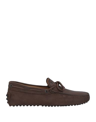 Tod's Man Loafers Dark Brown Size 8.5 Leather In Brown