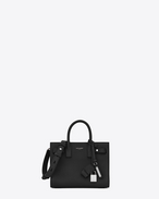 SAINT LAURENT Sac De Jour Supple D Nano SAC DE JOUR Souple Bag in Black f
