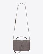 SAINT LAURENT Charlotte D Mittlere Charlotte Messengertasche in Nebelgrau f
