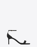 SAINT LAURENT Amber D Amber ankle strap 65 sandal in black leather f