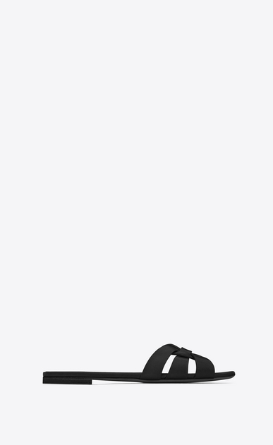 tribute flat sandal in smooth leather