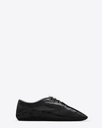 SAINT LAURENT Classic Masculine Shape D VERNEUIL 05 RICHELIEU Sneaker aus schwarzem Lackleder f
