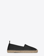 SAINT LAURENT Casual Shoes U MONOGRAM ESPADRILLE in Black leather f
