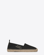 SAINT LAURENT Casual Shoes U SAINT LAURENT ESPADRILLE in Black canvas f