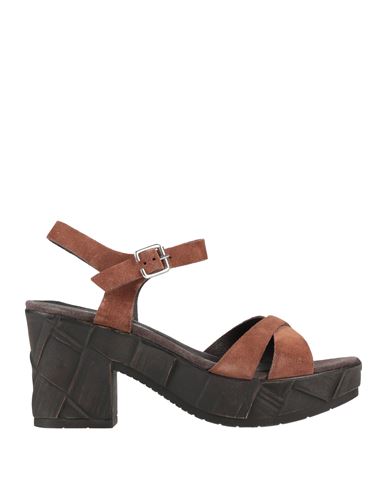 CARMENS CARMENS WOMAN SANDALS BROWN SIZE 8 SOFT LEATHER 