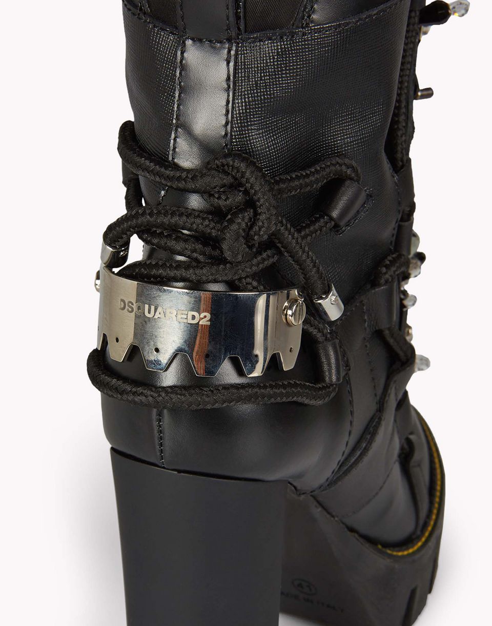 Dsquared2 Crystal Embellished Platform Boots - Ankle Boots for Women ...