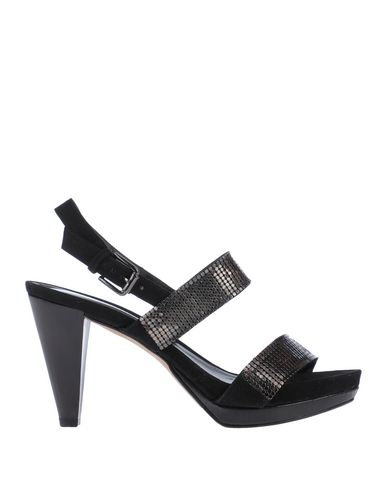 Deimille Woman Sandals Black Size 7 Soft Leather
