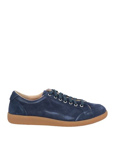 Luigi Borrelli Napoli Man Sneakers Midnight Blue Size 8 Soft Leather