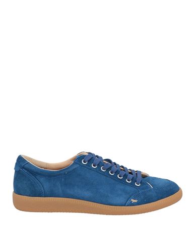 Luigi Borrelli Napoli Man Sneakers Blue Size 8 Soft Leather