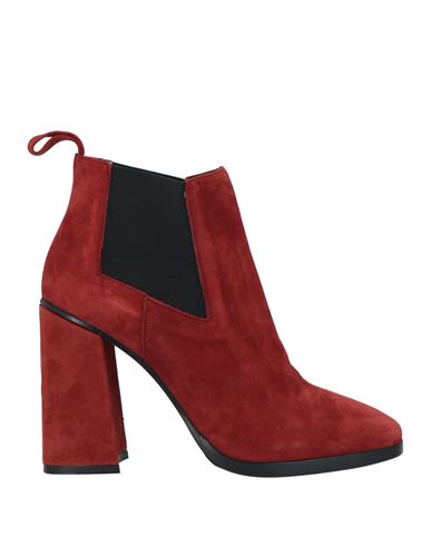 Giampaolo Viozzi Woman Ankle Boots Brick Red Size 9 Soft Leather