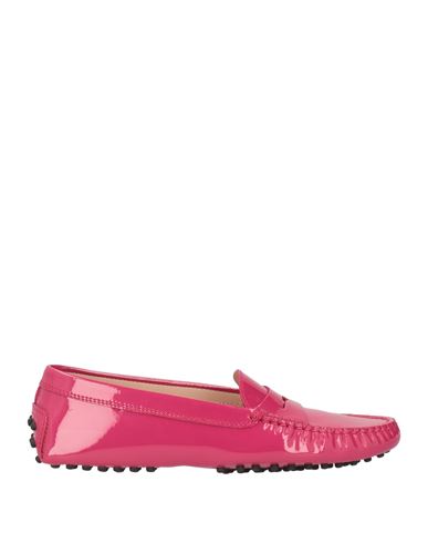 Tod's Woman Loafers Magenta Size 6.5 Soft Leather