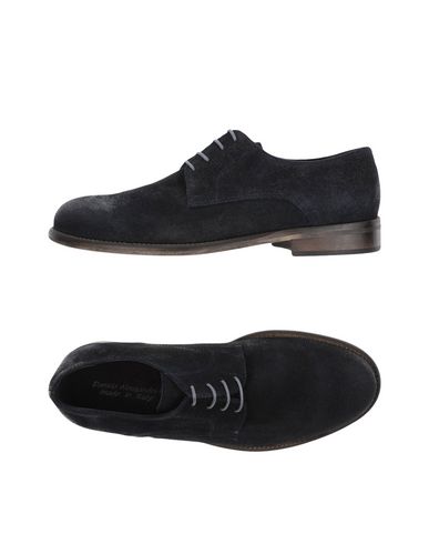 Man Lace-up shoes Midnight blue Size 7 Soft Leather