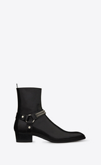 saint laurent wyatt chain harness boot