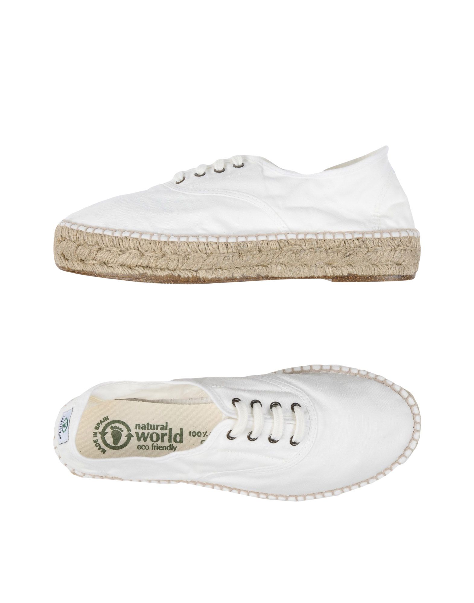 Natural World Lace-up Shoes In White