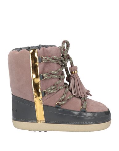 Shop L'autre Chose L' Autre Chose Woman Ankle Boots Dove Grey Size 8 Leather, Textile Fibers