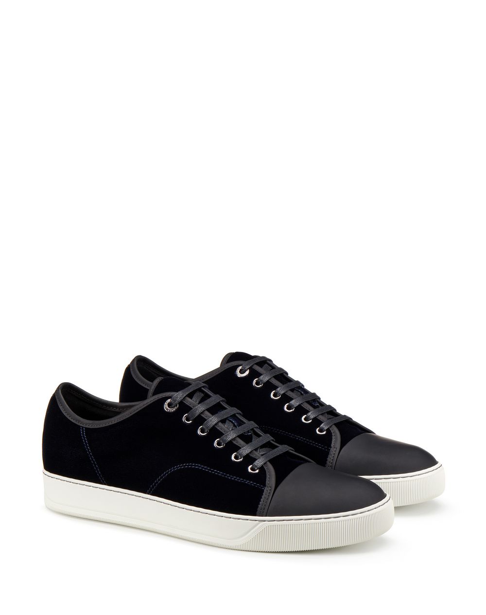 lanvin velvet sneakers