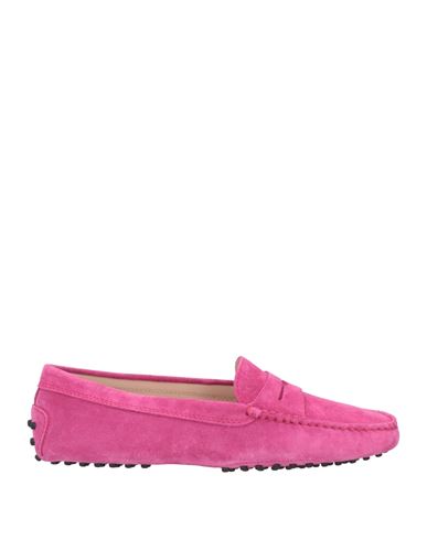 Tod's Woman Loafers Magenta Size 8 Calfskin