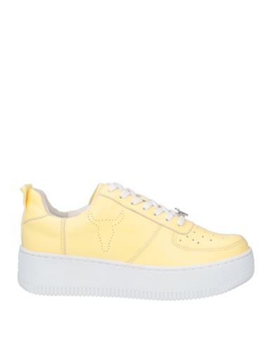 Woman Sneakers Yellow Size 9 Leather
